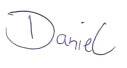 Unterschrift Daniel